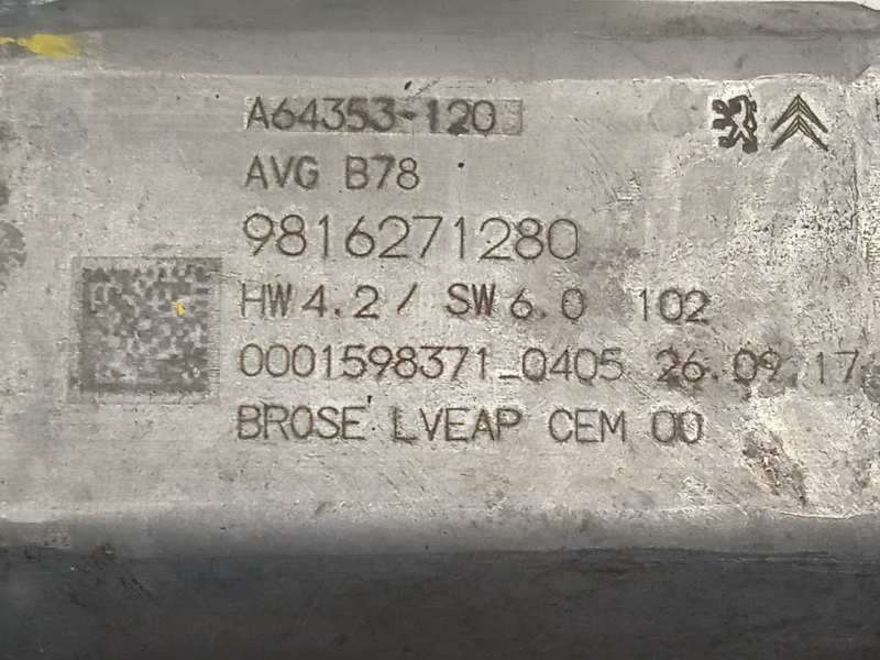 Recambio de elevalunas delantero izquierdo para citroën c4 grand picasso 1.6 blue-hdi fap referencia OEM IAM 9816272580  9816271 5