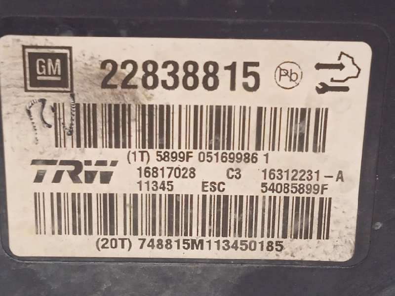 Recambio de abs para opel insignia berlina 2.0 16v cdti referencia OEM IAM 22838815 16312231 16817028 - Azul 5