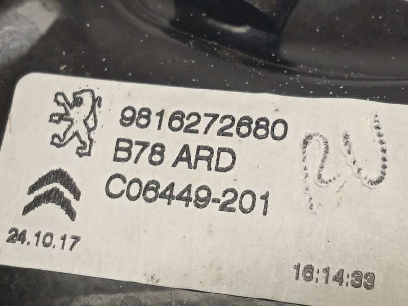 Recambio de elevalunas trasero derecho para citroën c4 grand picasso 1.6 blue-hdi fap referencia OEM IAM 9816272680  9816271380 6