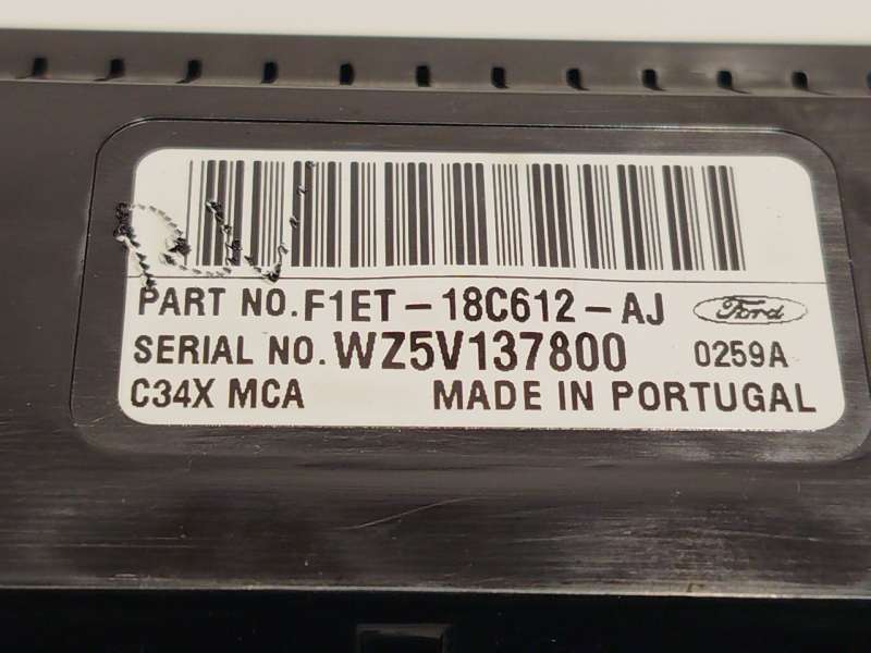 Recambio de mando climatizador para ford c-max ii (dxa/cb7, dxa/ceu) 1.5 tdci referencia OEM IAM F1ET18C612AJ 2373035 - Blanco 4
