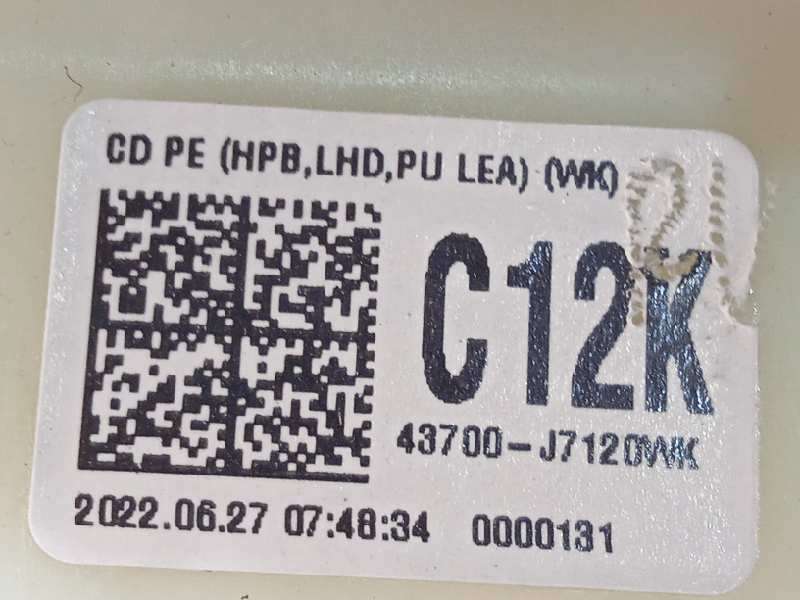 Recambio de palanca cambio para kia xceed 1.0 tgdi cat referencia OEM IAM 43700J7120WK 5