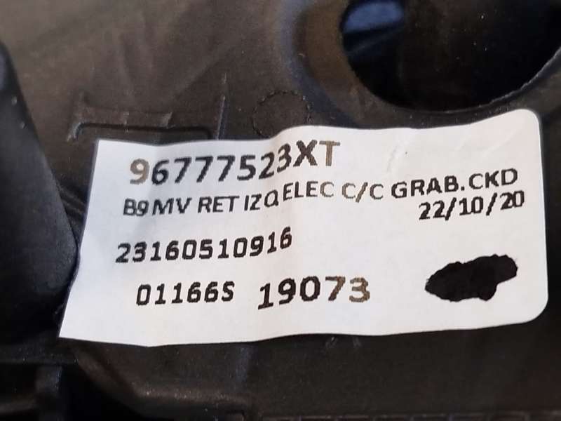 Recambio de retrovisor izquierdo para peugeot partner furgón/monospace 1.6 bluehdi 100 referencia OEM IAM 96777523XT 7