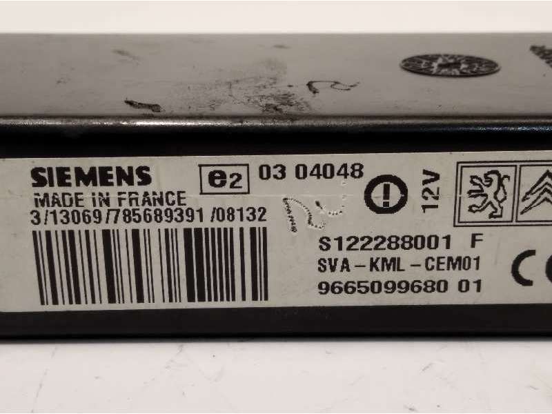 Recambio de centralita check control para citroën c4 picasso exclusive referencia OEM IAM 9665099680 3
