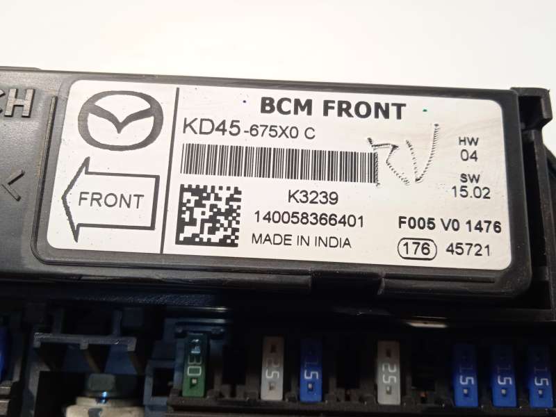 Recambio de caja reles / fusibles para mazda cx-5 (ke, gh) 2.2 d (ke2fw) referencia OEM IAM KD45675X0C  F005V01476 - Rojo 5