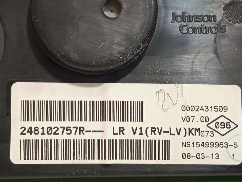 Recambio de cuadro instrumentos para dacia logan ii ambiance referencia OEM IAM 248102757R - Blanco 4
