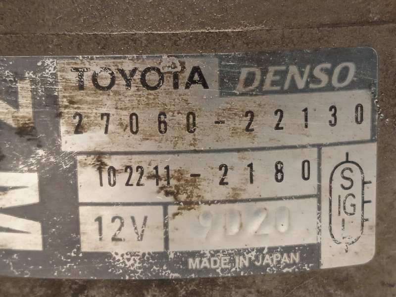 Recambio de alternador para toyota rav 4 (a2) 1.8 luna (2003) referencia OEM IAM 2706022130  1022112180 4