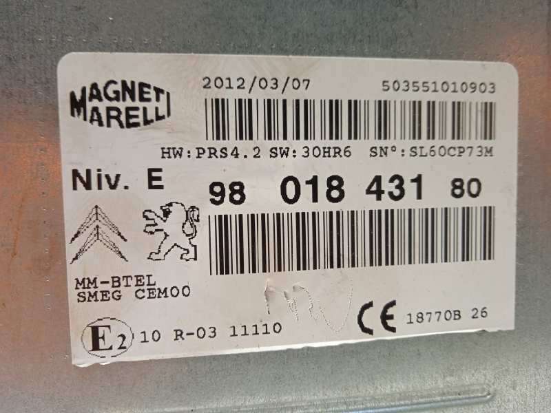 Recambio de sistema navegacion gps para peugeot 208 allure referencia OEM IAM 9801843180  503551010903 4