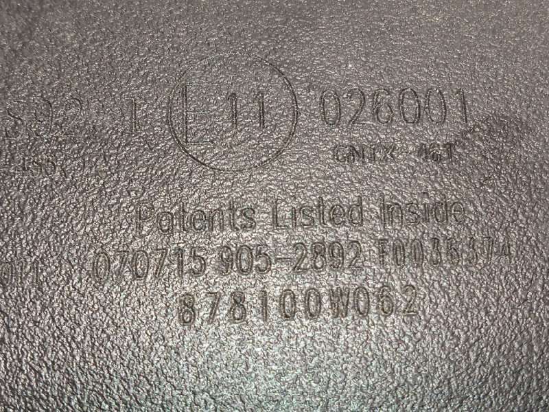 Recambio de espejo interior para toyota land cruiser (j15) 2.8 cat referencia OEM IAM 878100W062 - Gris 5