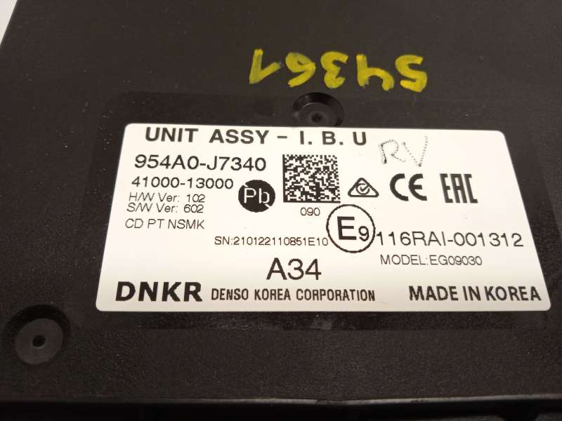 Recambio de modulo electronico para kia xceed (cd) 1.5 t-gdi referencia OEM IAM 954A0J7340  4100013000 - Blanco 4