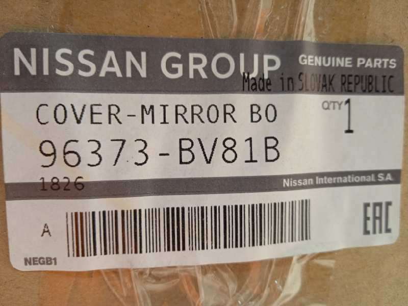 Recambio de carcasa retrovisor derecho para nissan juke (f15) acenta referencia OEM IAM 96373BV81B 5