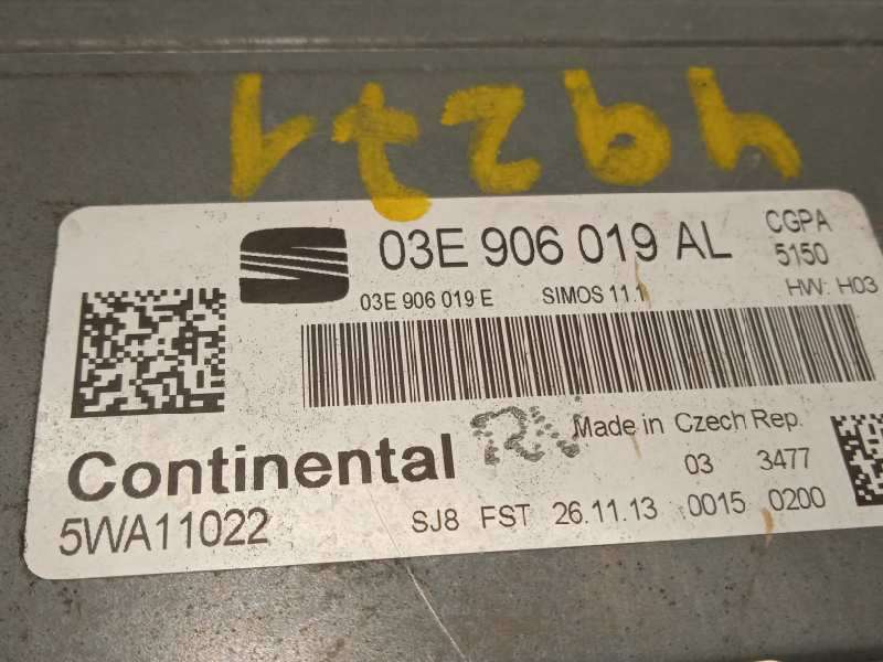 Recambio de centralita motor uce para seat ibiza (6j5) reference referencia OEM IAM 03E906019AL  5WA11022 - Rojo 4