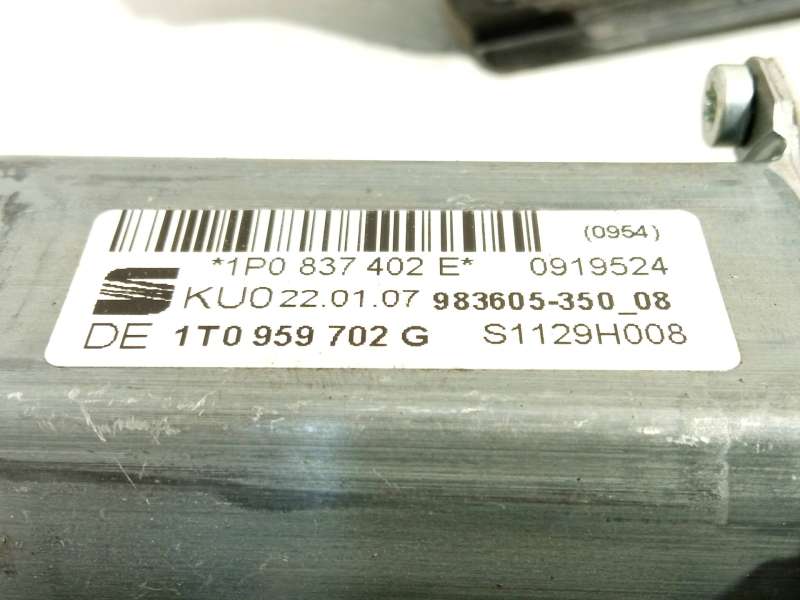 Recambio de elevalunas delantero derecho para seat leon (1p1) 1.9 tdi referencia OEM IAM 1t0959702G - Negro 5