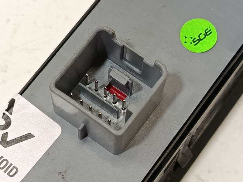 Recambio de mando elevalunas delantero izquierdo para volkswagen polo v (6r1, 6c1) 1.4 tdi referencia OEM IAM 6C0959857WHS - Plata 6