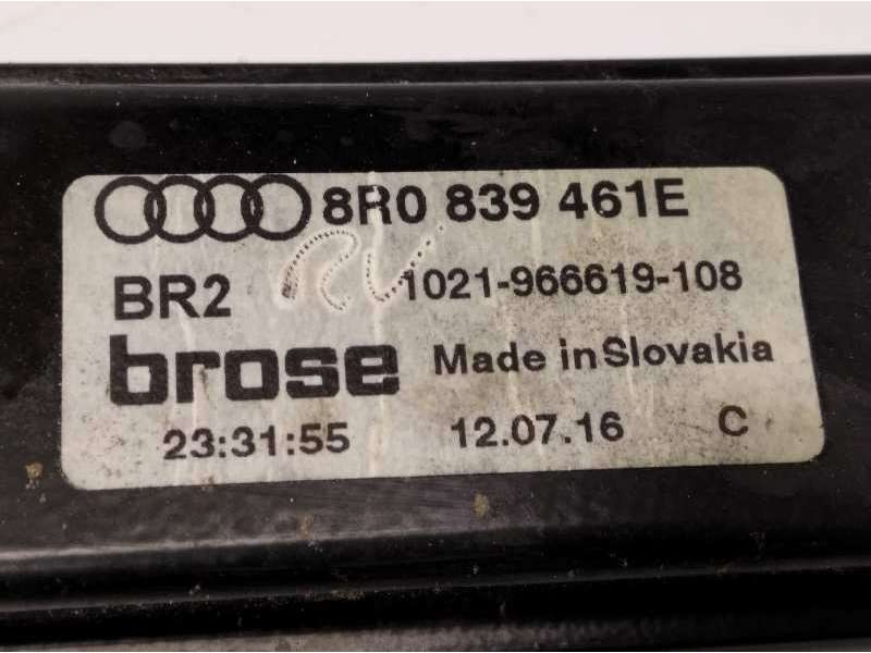 Recambio de elevalunas trasero izquierdo para audi q5 (8r) 2.0 tdi quattro (140kw) referencia OEM IAM 8R0839461E - Negro 3