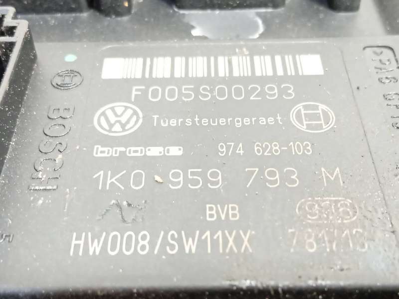 Recambio de elevalunas delantero izquierdo para seat leon (1p1) 1.9 tdi referencia OEM IAM 1K0959793M - Negro 4