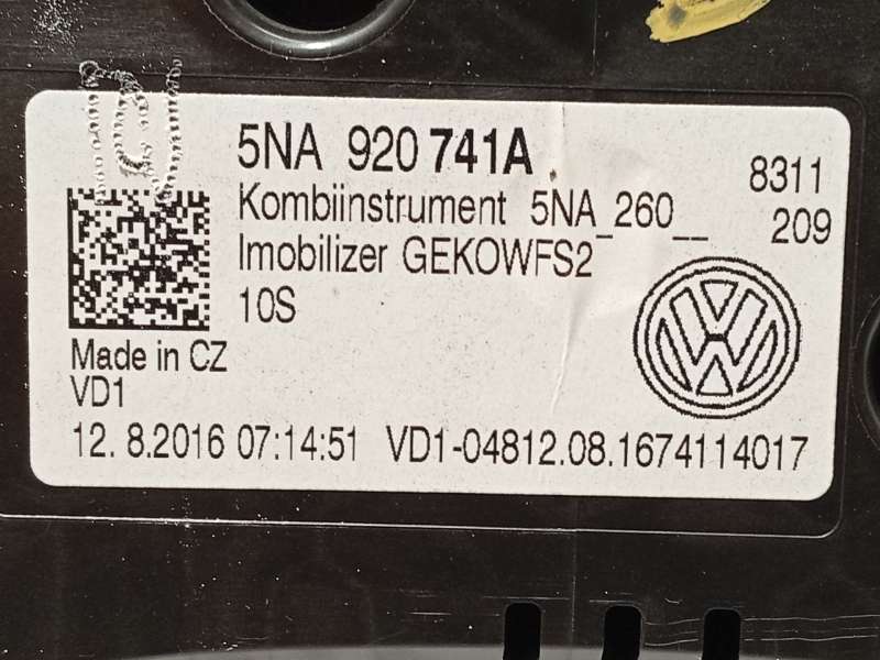 Recambio de cuadro instrumentos para volkswagen tiguan (ad1, ax1) 2.0 tdi referencia OEM IAM 5NA920741A 6