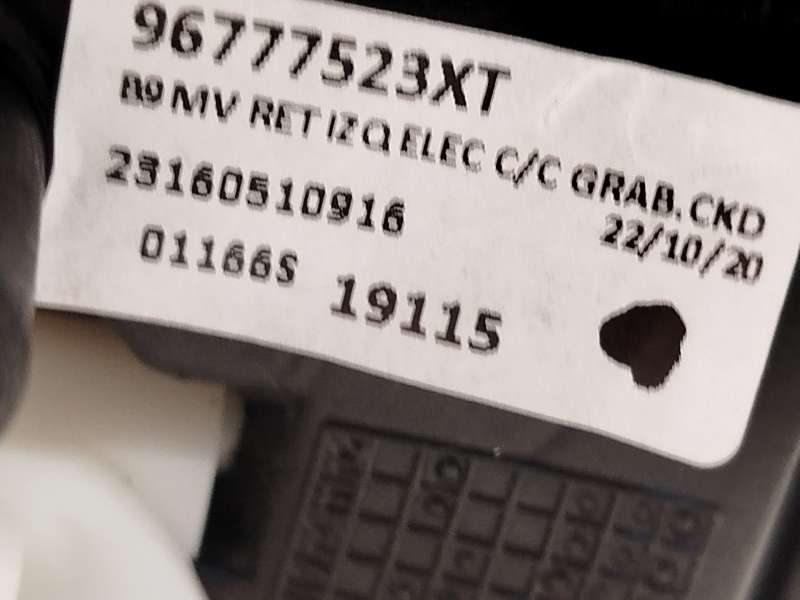 Recambio de retrovisor izquierdo para peugeot partner furgón/monospace 1.6 bluehdi 100 referencia OEM IAM 96777523XT 7