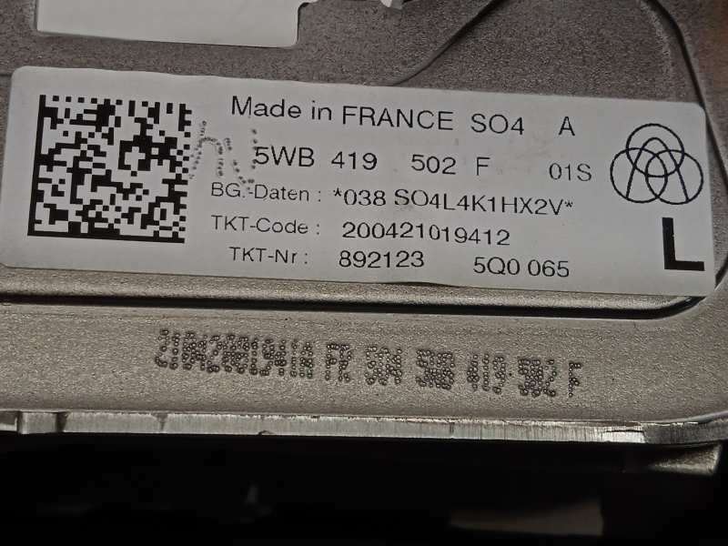 Recambio de columna direccion para skoda octavia lim. (nx3) 2.0 tdi referencia OEM IAM 5WB419502F - Negro 5