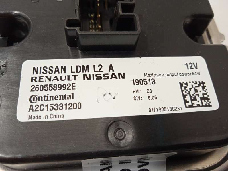 Recambio de centralita led derecha para nissan juke (f16) acenta referencia OEM IAM 260558992E  A2C15331200 4