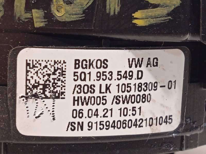 Recambio de anillo airbag para skoda octavia lim. (nx3) 2.0 tdi referencia OEM IAM 5Q1953549D - Negro 3