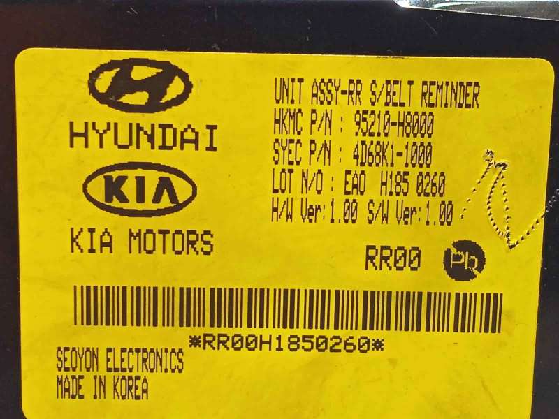 Recambio de modulo electronico para kia rio (yb) 1.2 cat referencia OEM IAM 95210H8000 - Rojo 3