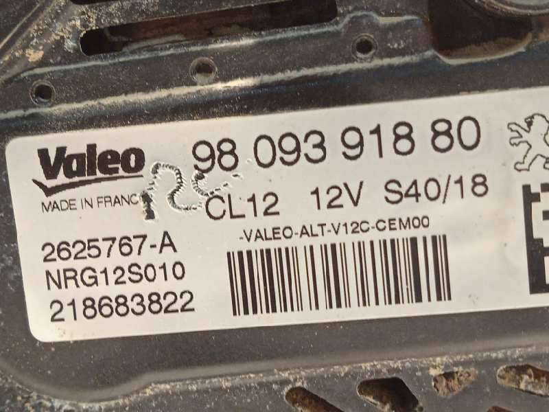 Recambio de alternador para opel crossland x 1.2 referencia OEM IAM 9809391880 2625767A NRG12S010 - Gris 4