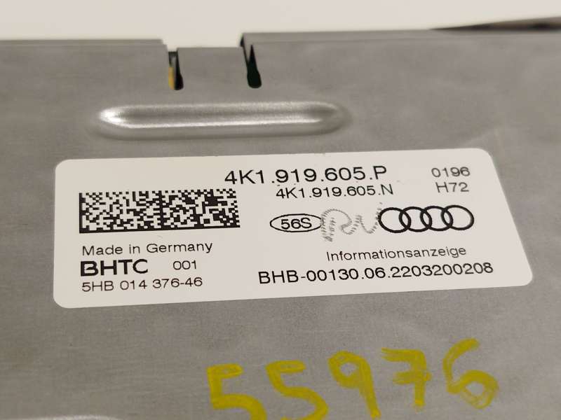 Recambio de pantalla multifuncion para audi a6 c8 (4a2) 45 tdi mild hybrid quattro referencia OEM IAM 4K1919605P 4K1919605N 5HB0 - Gris 5