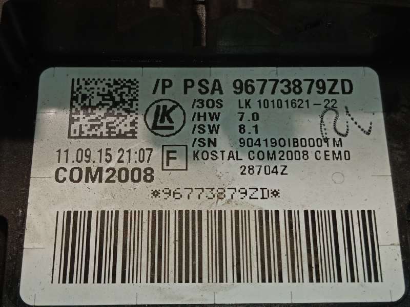 Recambio de mando intermitentes para citroën c3 tonic referencia OEM IAM 96773879ZD - Negro 6
