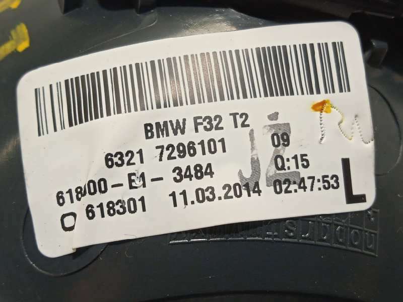 Recambio de piloto trasero izquierdo interior para bmw serie 4 coupe (f32) 420d referencia OEM IAM 63217296101 - Negro 4