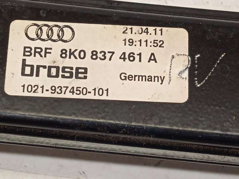 Recambio de elevalunas delantero izquierdo para audi a4 b8 (8k2) 2.0 tdi referencia OEM IAM 8K0837461A 8K0959801A - Negro 5