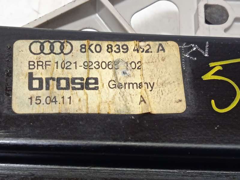 Recambio de elevalunas trasero derecho para audi a4 b8 (8k2) 2.0 tdi referencia OEM IAM 8K0839462A 8K0959812A - Negro 5