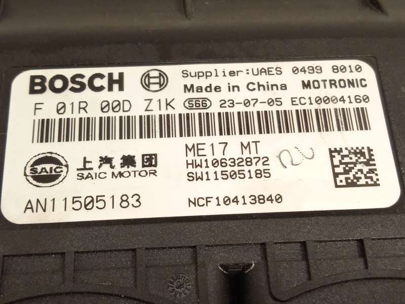 Recambio de centralita motor uce para mg zs suv (azs1) 1.5 vti referencia OEM IAM 11505183 AN11505183 F01R00DZ1K - Negro 4