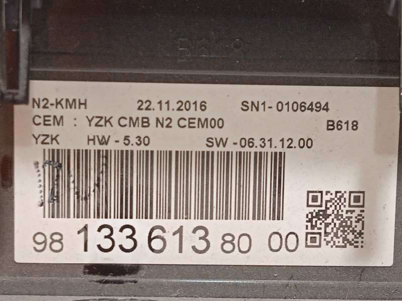 Recambio de cuadro instrumentos para citroën c3 feel referencia OEM IAM 9813361380 - Blanco 6