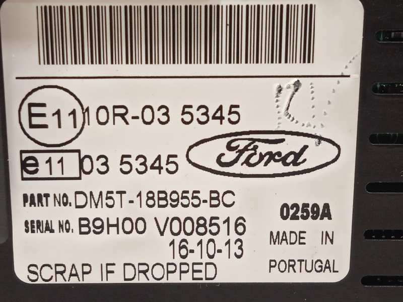 Recambio de pantalla multifuncion para ford grand c-max 1.6 tdci cat referencia OEM IAM DM5T18B955BC 2014481 - Negro 5