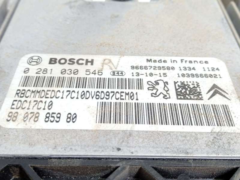 Recambio de centralita motor uce para peugeot partner furgón/monospace 1.6 hdi referencia OEM IAM 9807885980 9666729580 02810305 - Blanco 4
