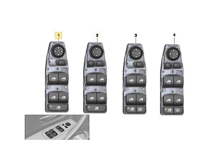 Recambio de mando elevalunas delantero izquierdo para bmw serie 1 lim. (f20) 116d referencia OEM IAM 9208109 61319208109 - Blanco 6