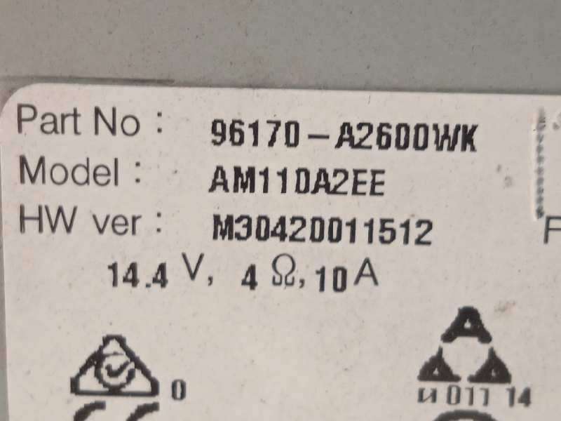 Recambio de sistema audio / radio cd para kia cee'd 1.4 crdi cat referencia OEM IAM 96170A2600WK - Blanco 6