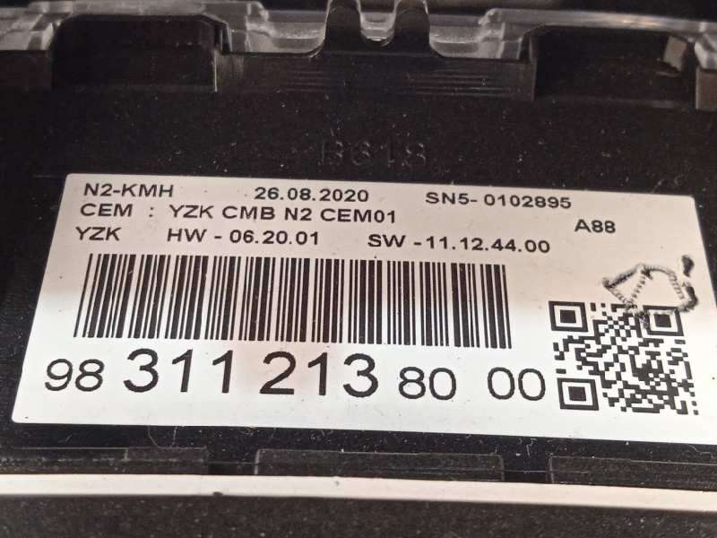 Recambio de cuadro instrumentos para citroën c3 aircross shine referencia OEM IAM 9831121380 6