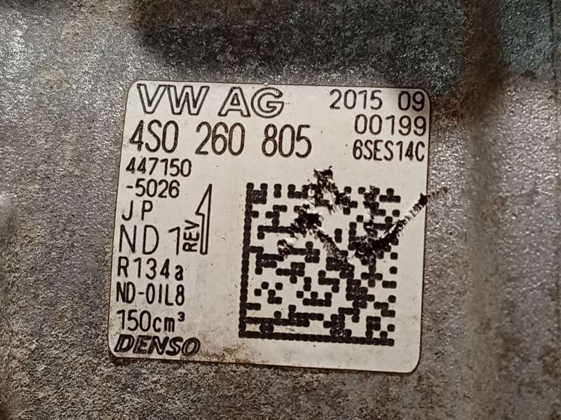 Recambio de compresor aire acondicionado para audi r8 (4s3, 4sp) 5.2 fsi quattro referencia OEM IAM 4S0260805 6SES14C 4471505026 - Amarillo 6