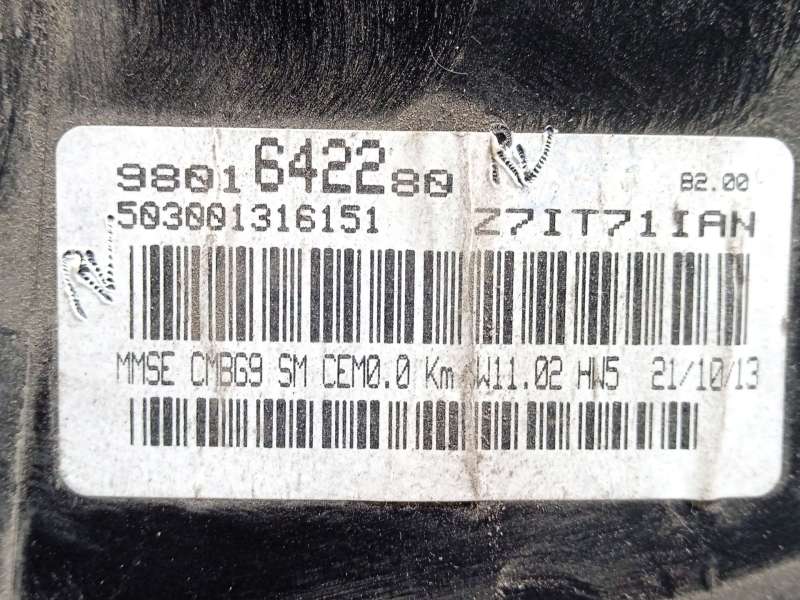 Recambio de cuadro instrumentos para peugeot partner furgón/monospace 1.6 hdi referencia OEM IAM 9801642280  503001316151 - Blanco 4