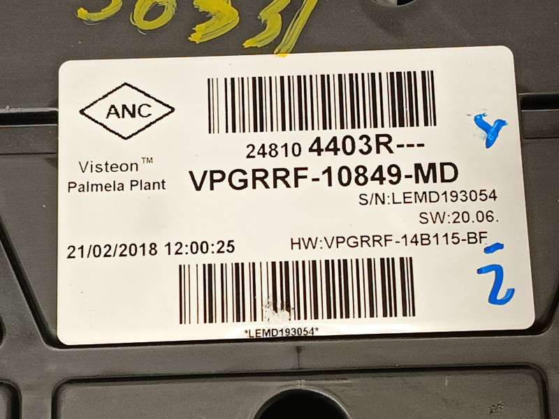 Recambio de cuadro instrumentos para renault captur i (j5_, h5_) 1.2 tce 120 referencia OEM IAM 248104403R  VPGRRF10849MD - Azul 8