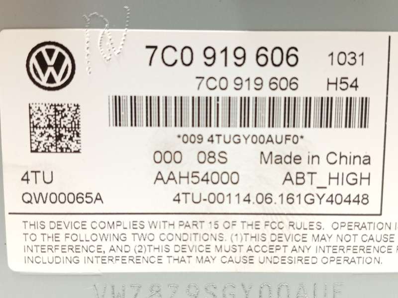 Recambio de pantalla multifuncion para volkswagen tiguan (ad1, ax1) 2.0 tdi referencia OEM IAM 7C0919606 6