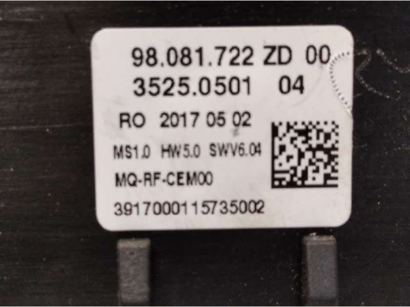 Recambio de mando climatizador para peugeot expert furgón pro standard referencia OEM IAM 98081722ZD - Blanco 5