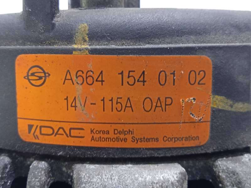 Recambio de alternador para ssangyong kyron 200 xdi limited referencia OEM IAM A6641540102 - Negro 4