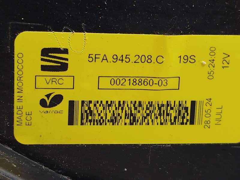 Recambio de piloto trasero derecho para seat leon (kl1, klg) 1.5 etsi referencia OEM IAM 5FA945208C - Blanco 5