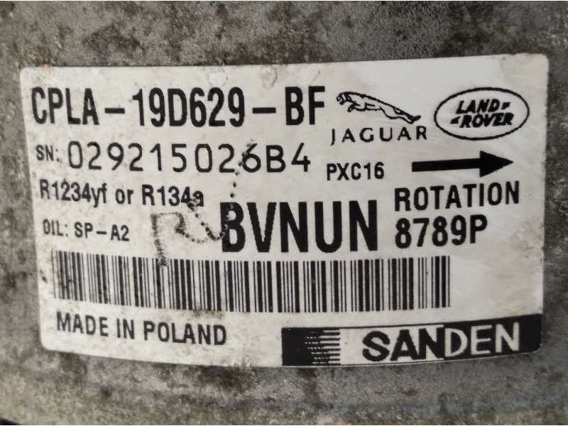 Recambio de compresor aire acondicionado para land rover range rover evoque evoque referencia OEM IAM CPLA19D629BF LR112585 - Gris 5