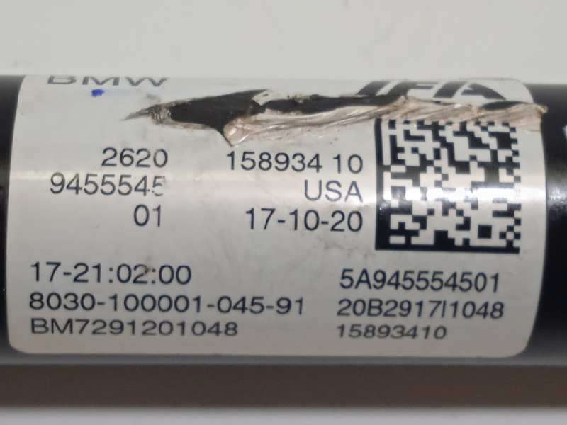 Recambio de transmision central delantera para bmw serie x3 (g01) m40i referencia OEM IAM 9455545 15893410 26209455545 5