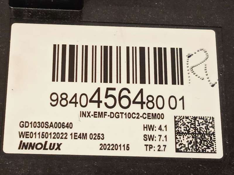 Recambio de pantalla multifuncion para citroën c4 iii (ba_, bb_, bc_) bluehdi 110 (bbyhsa) referencia OEM IAM 9840456480 9834063 7