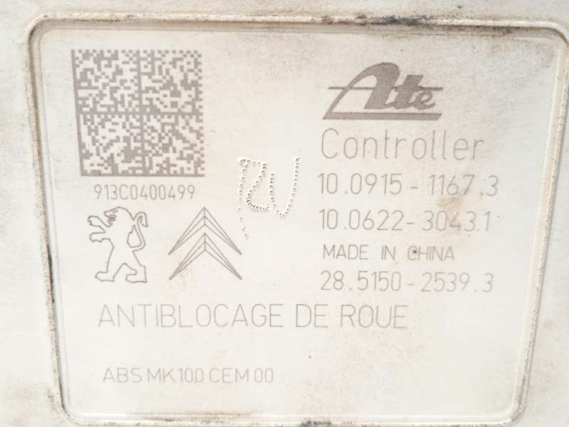 Recambio de abs para citroën c3 ii (sc_) 1.0 vti 68 referencia OEM IAM 9802460680 10091511673 10022001214 - Blanco 5