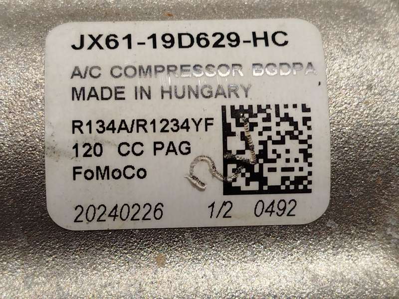 Recambio de compresor aire acondicionado para ford tourneo courier 1.0 ecoboost referencia OEM IAM JX6119D629HC 2634805 - Azul 4